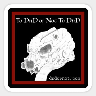 Retired DnD or Not Logo with Website Sticker